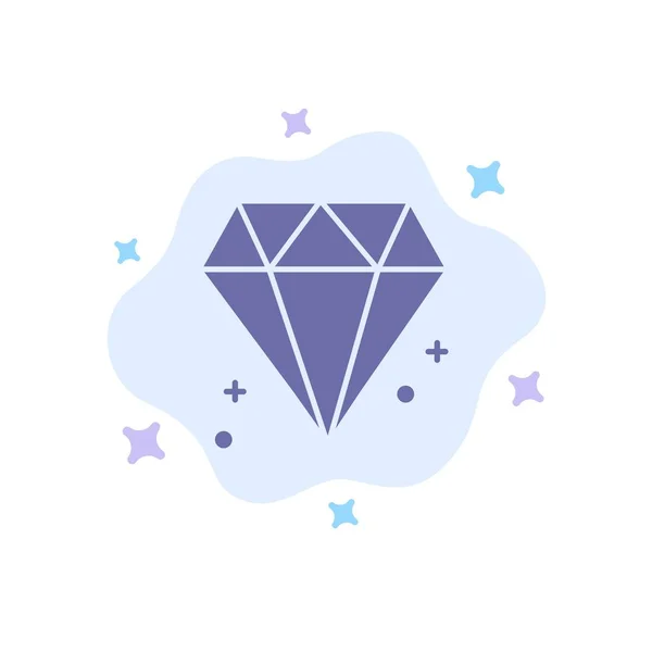 Diamond, Canadá, Jewel Blue Icon em fundo de nuvem abstrata — Vetor de Stock