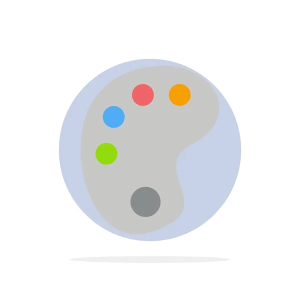 Σχέδιο, εκπαίδευση, ζωγραφική αφηρημένο κύκλος φόντο επίπεδο χρώμα — Διανυσματικό Αρχείο