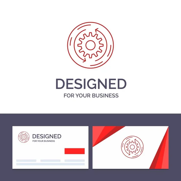 Creative Business Card and Logo template Solution, Business, Com — Stock Vector