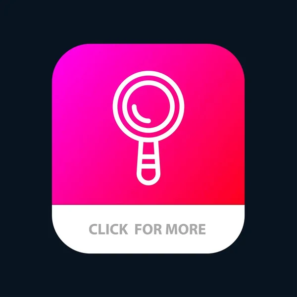 Busca, Construção, Edifício Mobile App Botão. Android e IO — Vetor de Stock