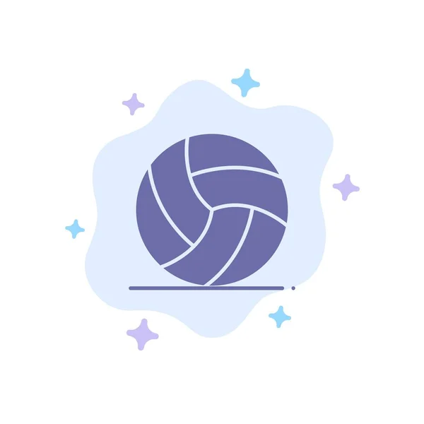サッカー, アイルランド, ゲーム, 抽象的な雲のバックのスポーツブルーアイコン — ストックベクタ