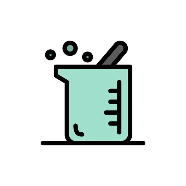 Bigger, Biochimie, Biologie, Chimie Flat Color Icon. Vecto — Image vectorielle