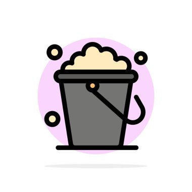 Kova, Temizlik, Zemin, Ev Soyut Daire Arka Plan Düz co