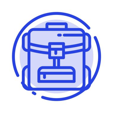 Çanta, Sırt çantası, Servis, Otel Mavi Noktalı Hat Hattı Simgesi