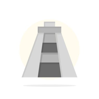  Chichen Itza, Landmark, Anıt Soyut Daire Arka Plan Fla