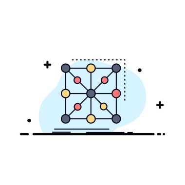 Veri, çerçeve, Uygulama, küme, karmaşık Düz Renk Simgesi Vektör