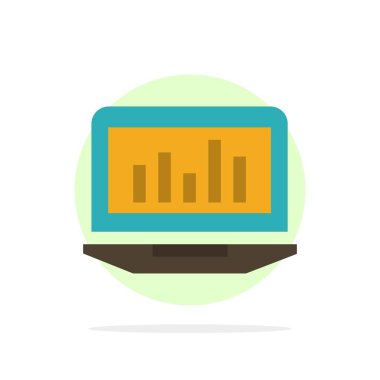 Laptop, Grafik, Analitik, İzleme, İstatistik Özet Çemberi
