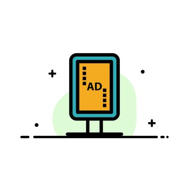 Pano, Marka, Tabela, Banner Board İş Düz Hat Fil