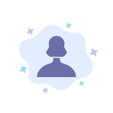 Avatar, Kız, , Kişi, Soyut Bulut Arka Plan Kullanıcı Mavi Simge