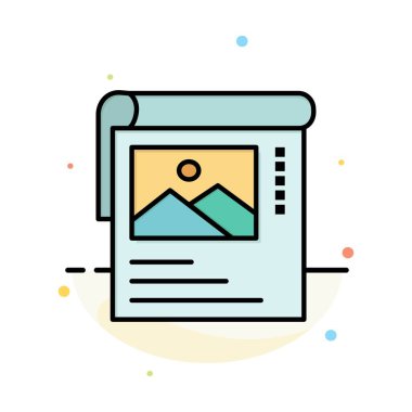 Duvar Kağıdı, Poster, Broşür Soyut Düz Renk Simgesi Şablonu