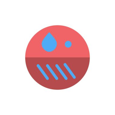 Dermatolog, Dermatoloji, Kuru, Cilt Yassı Renk Simgesi. Vektör i