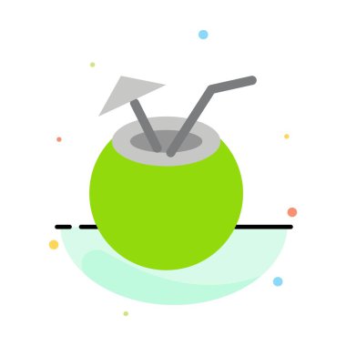 Web soyut düz renk simge şablonu