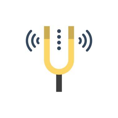 Konser, Çatal, Cameron, Pitch, Referans Düz Renk Simgesi. Vecto