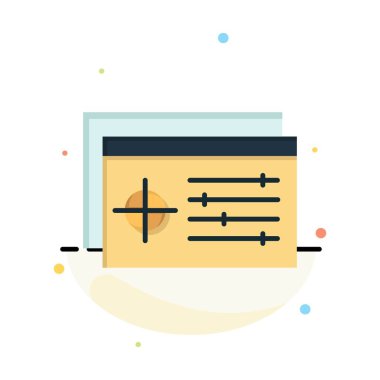 Ayar, Denetleyici, Hedef, Nesne Soyut Düz Renk Simgesi Tem