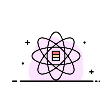 Veri, Bilim, Veri Bilimi, Dolar İş Logo Şablonu. Düz