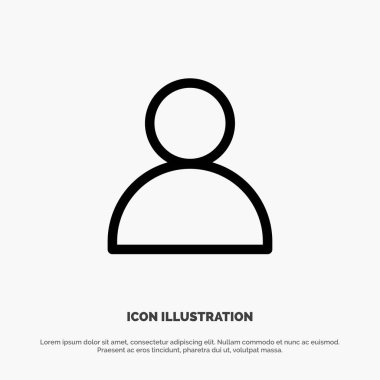 Kişiler, Yele, Twitter Hattı Simge Vektör