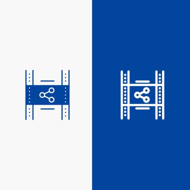 Dağıtım, Film, Film, P2p, Pay Line ve Glyph Solid simgesi 