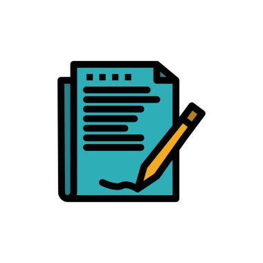 anlaşma, rapor, form, düzen, kağıt düz renk simgesi. Vektör 