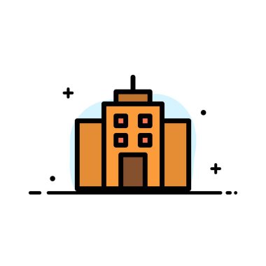 Bina, Kullanıcı, Ofis, Arayüz İş Düz Hat Dolu Ico