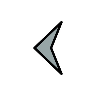 Ok, Geri, Düz Renk Simgesini işaretleyin. Vektör simgesi afiş Şablonu