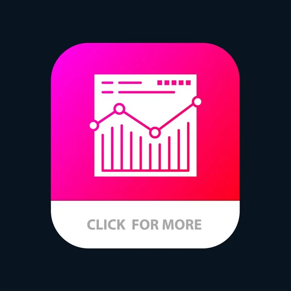 Analyse, Web, Site Web, Rapport Mobile App Icon Design — Image vectorielle