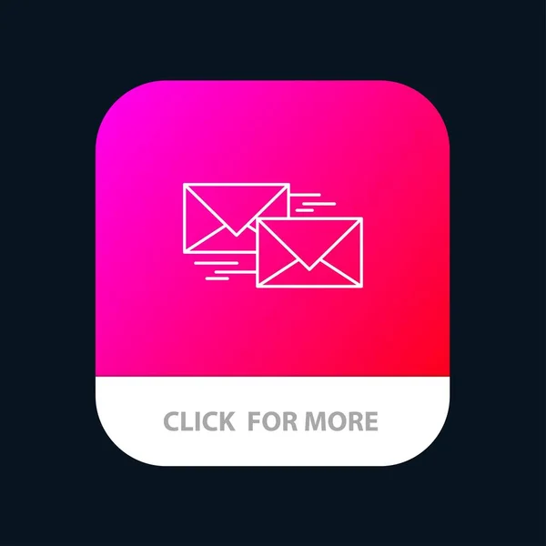 Mail, Reply, Forward, Business, Correspondance, Letter Mobile Ap — Image vectorielle