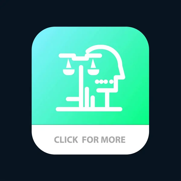 Wahl, Gericht, Mensch, Urteil, Gesetz mobile App-Taste. android ein — Stockvektor