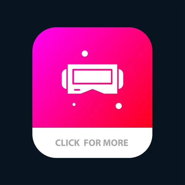 Appareil, Lunettes, Google Glass, Smart Mobile App Button. Android — Image vectorielle