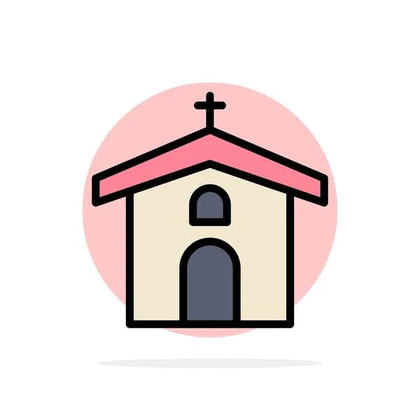 Church, Celebration, Christian, Cross, Easter Abstract Circle Ba — Stock Vector