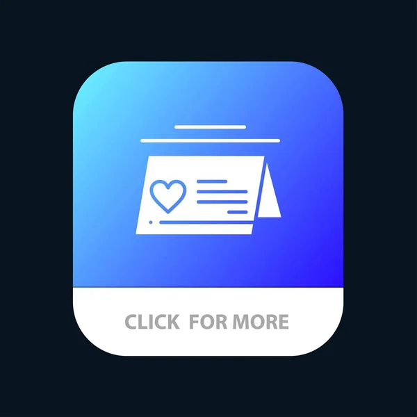 Calendário, Amor, Casado, Casamento Mobile App Botão. Android e — Vetor de Stock