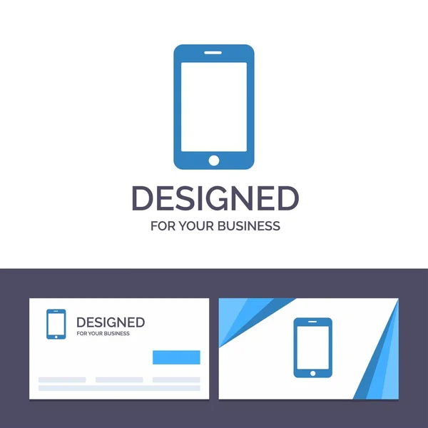 Szablon Creative Business Card i logo komórka, telefon, CA — Wektor stockowy