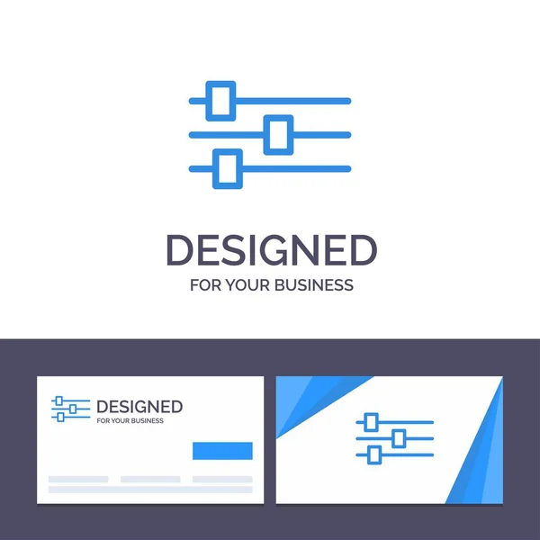 Kreatives Design von Visitenkarten und Logovorlagen, bearbeiten, Werkzeug vect — Stockvektor