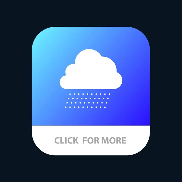 Sky Rain, Cloud, Nature, Spring Mobile App Button. Android et moi — Image vectorielle