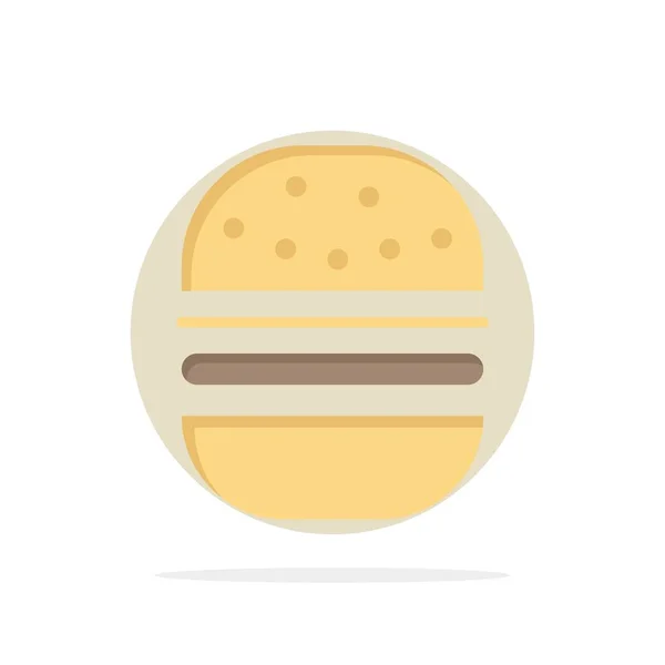 Burger, Fast food, Fast food Résumé Cercle Fond Plat co — Image vectorielle