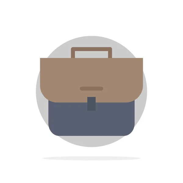 Taška, kufřík, kufr, pracovní taška abstraktní kruh pozadí plochý sloupec — Stockový vektor