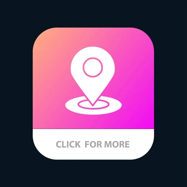 Explorer, Carte, Navigation, Emplacement Mobile App Icon Design — Image vectorielle