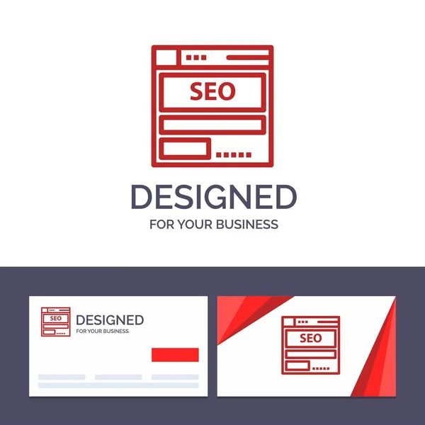 Šablona Creative Business Card a logo web, server, data, — Stockový vektor