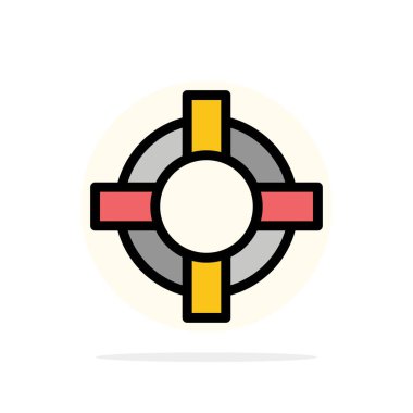 Yardım, Lifesaver, Destek Soyut Daire Arka Plan Düz renk I