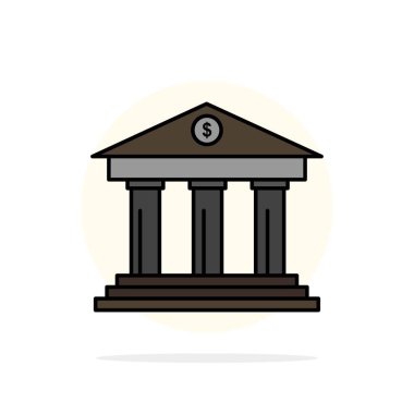 Banka, İş, Finans, Bina, Para, Soyut Daire Backg