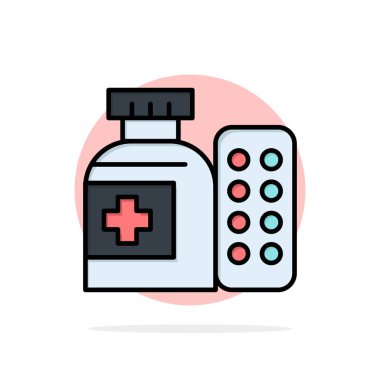 Tıp, Tıp, Pills, Hastane Soyut Circle Arka Plan Fl