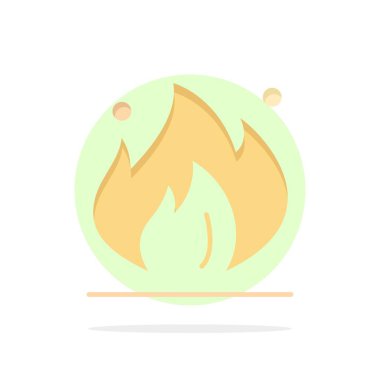 Yangın, Sanayi, Petrol, İnşaat Soyut Daire Arka Plan Fla