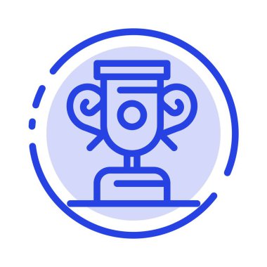 Eğitim, İlerleme, Eğitim Mavi Noktalı Çizgi Simgesi