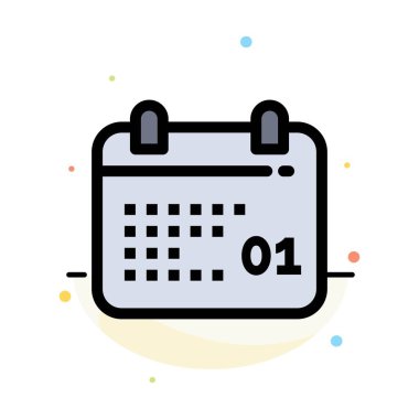 Kanada, takvim, tarih, gün soyut düz renk simge şablonu