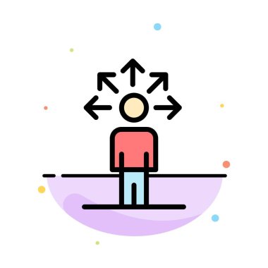 İletişim, Yetenekler, Bağlantı, İnsan Soyut Düz Renk 