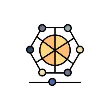 Makine, Öğrenme, Dil, Veri Düz Renk Simgesi. Vektör simgesi 