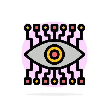 Göz, İzle, İnşaat Soyut Daire Arka Plan Düz renk I