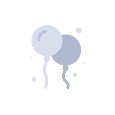 Balon, Sinek, Kanada Düz Renk Simgesi. Vektör simgesi afiş Templa