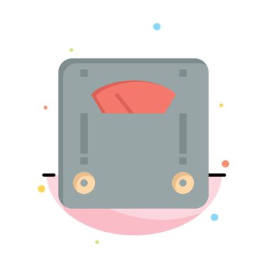 Makine, Terazi, Tartma, Ağırlık Soyut Düz Renk Simgesi Templa