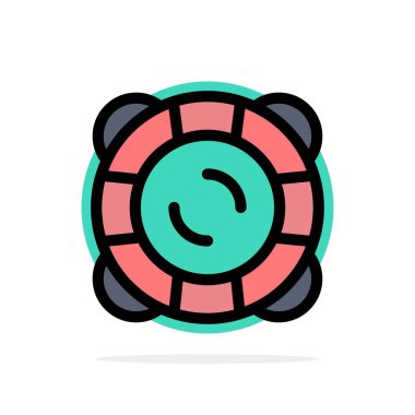 Koruma, Güvenlik, Destek, Float Abstract Circle Arka Plan Fl