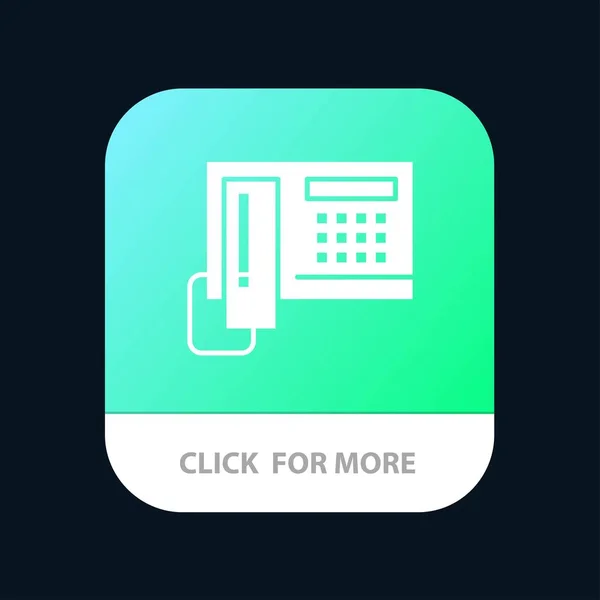 Telefono, Telefono, Cellulare, Hardware Mobile App Icon Design — Vettoriale Stock